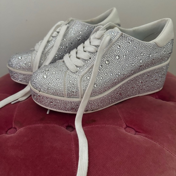 INC sparkly platform sneakers - Picture 1 of 8